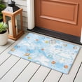 thumbnail image 4 of Star Planets Front Door Rugs 2x3 ft Moon Earth Universe Cloud Dreamy Sky Cartoon Small Rug for Entryway Non Slip Washable Bathroom Door Mat Absorbent Floor Mat for Indoor Entrance, 4 of 9