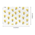 Bathroom Rugs Mat, Light Bulb Print White Entryway Indoor Door Mat