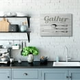 thumbnail image 2 of Stupell Home Décor Gather Silverware Kitchen Wood Texture Word Design Canvas Wall Art by the Saturday Evening Post, 2 of 6