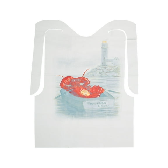 Maine Man Seafood Disposable Lobster Bibs, Set of 12