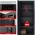 thumbnail image 4 of Garage Storage Cabinet System, 18PCS Workshop Cabinet Set in Black, Included Steel Cabinets Drawers Rolling Chest and Pegboard,Locked Garage Storage Cabinet,Red Handle, 4 of 18