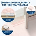 thumbnail image 5 of Hasoo 10′ x 13′ Pink Washable Neutral Bordered Area Rug for Living Room Modern Stain Resistant Indoor Throw Carpet Home Decor, 5 of 6