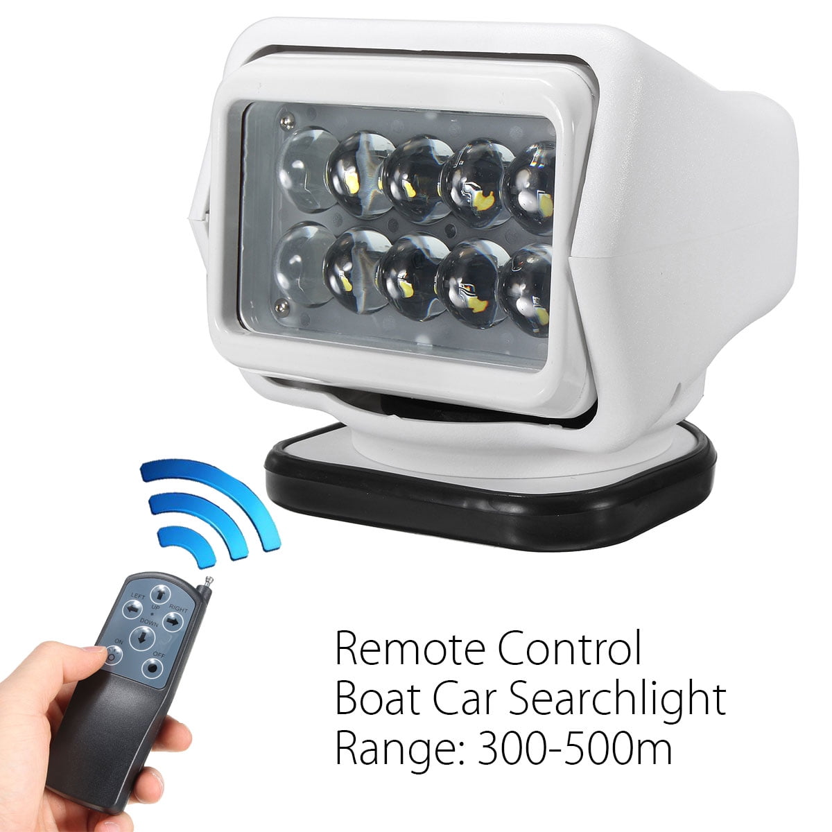 50w Remote Control Marine Boat Searchlight Wireless Spotlight 50w Remote Control Marine Boat Searchlight Wireless Spotlight Magnetic Base Truck Car 12v 50 Watt Bulb Com