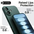 thumbnail image 3 of JETech Slim Case for iPhone 17 6.3-Inch, Ultra-Thin Lightweight Minimalist Phone Cover with Camera Lens Protection, Matte Anti-Fingerprint Finish (Midnight Green), 3 of 6