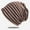 khaki, variant on organic cotton loose cap - trendy pile cap - loose sleep cap, black stripe, 1 piece