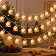 thumbnail image 4 of Cadancy Christmas String Lights Tree Decorations Battery Operated Garland Indoor Outdoor Fairy Lamp for Mantle Fireplace Wall Hanging Home Decor Holiday Party Xmas Decoration, 4 of 6