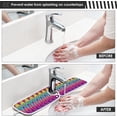 thumbnail image 5 of 2 Pack Faucet Mat Splash Guard for Kitchen Sink,Rainbow Ikat Geometric Print 30x5 Inch Super Absorbent Microfiber Sink Protector Mat, Kitchen Sink Mat Machine Washable Kitchen Sink Accessories, 5 of 7