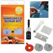 Car Windshield Repair Kit, Window Glass Crack Repair Tool Fluid Liquid for Fix Windshield Chips, Cracks, Bulls-Eye, Star-Shaped and Half-Moon Cracks