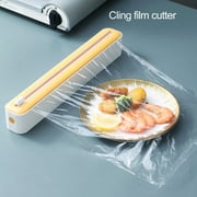 Cling Wrap Cutter - Magnetic Back Design - Two-Way Slider - Plastic Wrap Cutting - Fridge Mounted - Saran Wrap Organizer - Kitchen Tool