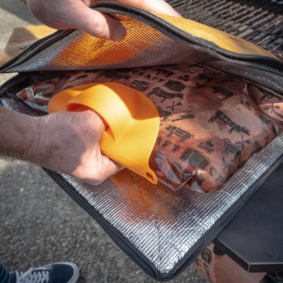ZhyrZng Meat Resting Bag BBQ Dripez | Duponts Paper Barbecue Bag & Thickened Aluminum Foil Insulation Bag for Smoker Brisket Tub Picnic Large Capacity Thermal Food Transport