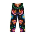 thumbnail image 4 of Disketp Colorful Floral2 Men'S Pajama Pants - Ultra Soft Fleece Sleep And Lounge Pants (Size: S-Xxl), 4 of 9