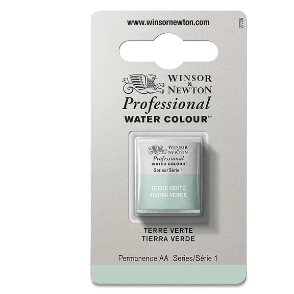 Winsor & Newton Professional Watercolor - Terre Verte, Half Pan