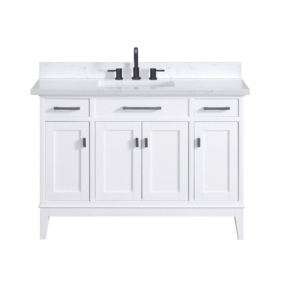 Avanity Madison-Vs49-E Madison 48" Free Standing Single Basin Vanity Set - White