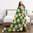 thumbnail image 5 of KLL Fleece Blanket Plush Throw Blanket Lemon ,Soft Fuzzy Cozy Flannel Blanket for Couch Sofa Bed.(60"x50" ), 5 of 7
