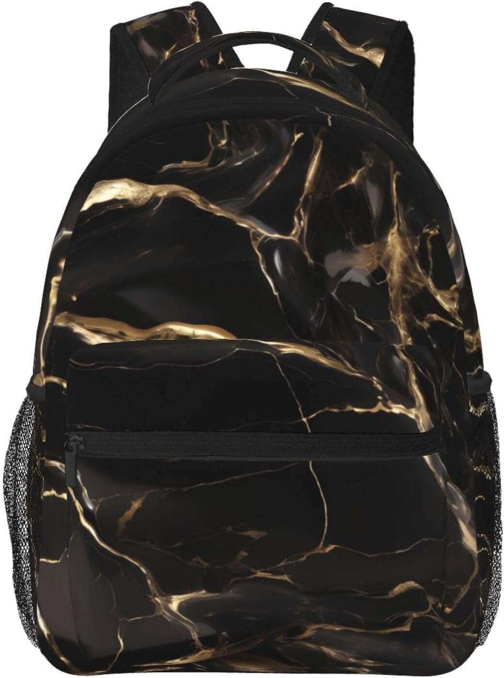 Black Gold Marble Large Lightweight School Bags High School High School Students School Bags For