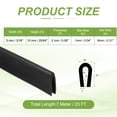 thumbnail image 2 of Uxcell 23ft U Rubber Edge Trim Fit for 1mm Edge, 5 mm x 10 mm Black, 2 of 6