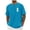 Sky Blue, variant on Fewfanhot Men's Pineapple Print Casual T-Shirt, Small Logo Short Sleeve Tee, Breathable Summer Beach Top, M-4XL
