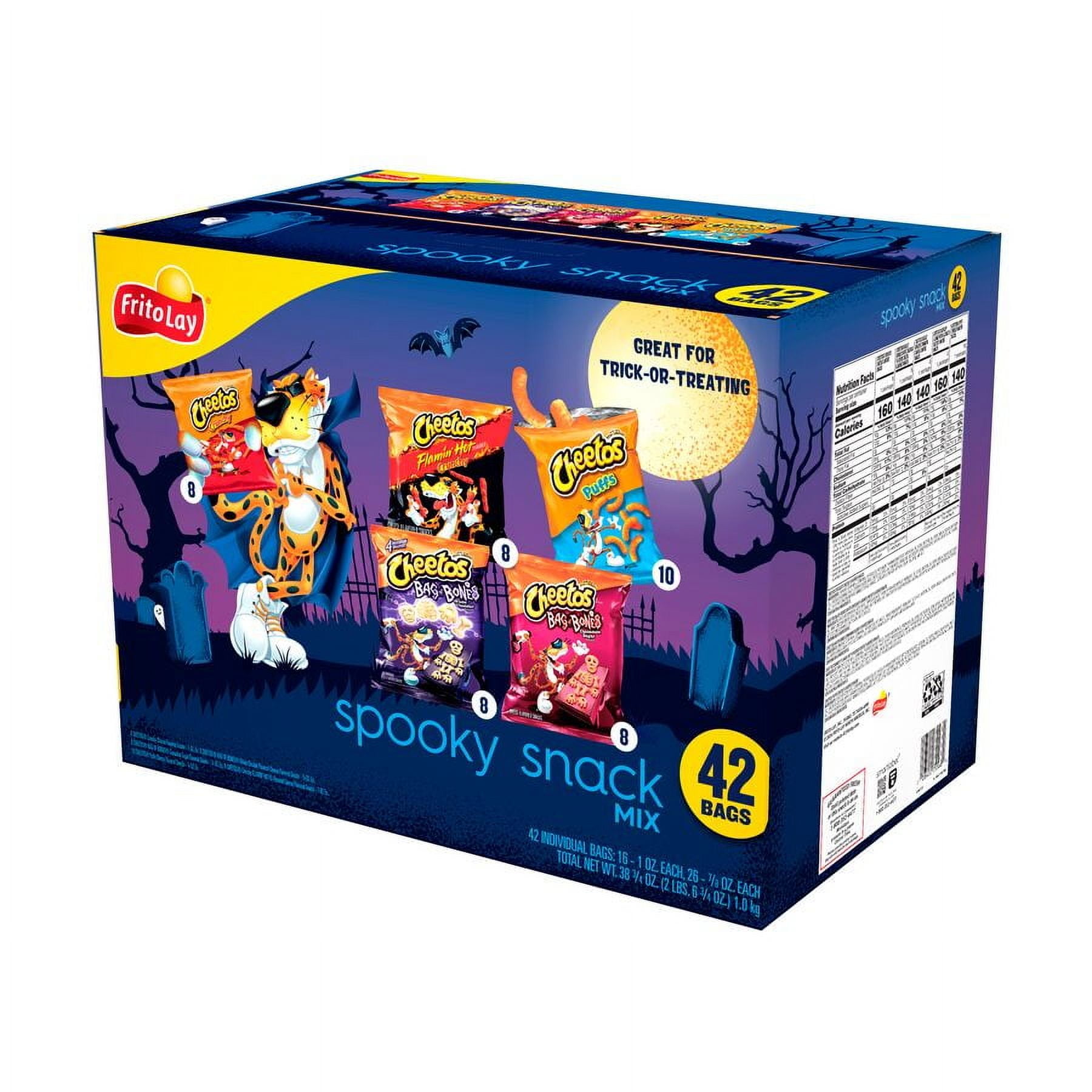 Frito Lay Spooky Mix Chips Variety Pack, Mega Size, 38.75 oz, 42 Count