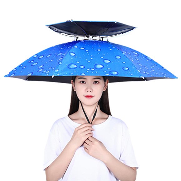 Daily Mix Store Chapeau Parapluie Pliable Pêche Extérieur Pare-Soleil Imperméable Campingrain U5p6 Chapeaux Camping Randonnée Plage Portable
