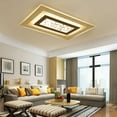 thumbnail image 4 of Loyalheartdy Acrylic Dimmable LED Ceiling Light, 35.4" 76W Flush Mount Chandelier Lamp Fixture w/Remote for Bedroom, Kitchen, 4 of 9