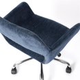 thumbnail image 6 of Homycasa Fabric Office Chair Chrome Base-Dark Blue, 6 of 14