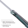 thumbnail image 3 of CRKT Scar Everyday Carry Folding Knife with Liner Lock: D2 Plain Edge Blade, Gray Aluminum Handle, K440XXP, 3 of 5
