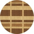 thumbnail image 1 of Ahgly Company Machine Washable Indoor Round Transitional Saddle Brown Area Rugs, 4' Round, 1 of 7