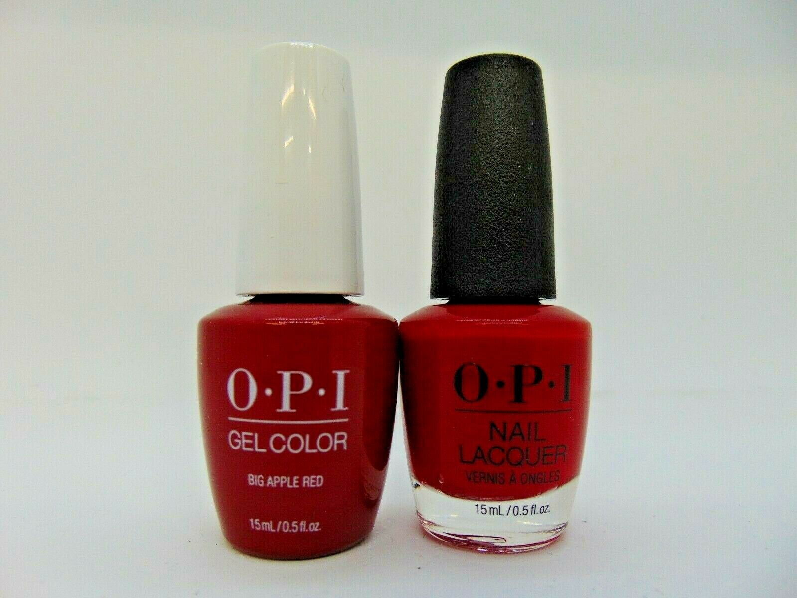 OPI GelColor SoakOff Gel Polish + Nail Lacquer Big Apple Red N25