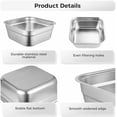 thumbnail image 3 of 2-in-1 Washing Up Bowl Set, Stainless Steel Dish Tub with Colander, Fruit Vegetable Washing Basin, Multi-purpose Bowl Kit for Washing and Draining Rice, Pasta, Food Strainer Mixing Bowl, 3 of 6