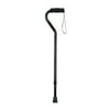 Drive Medical Foam Grip Offset Handle Walking Cane, Black