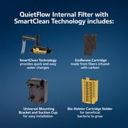Aqueon QuietFlow Internal Filter with SmartClean Technology Small