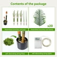 thumbnail image 5 of NOVAROOT Artificial 6ft Palm Tree with Cement Pot - Realistic Faux Golden Cane Palm Plant for Indoor/Outdoor Decor, Housewarming Gift, 5 of 14