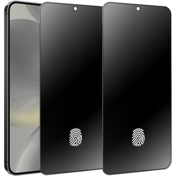 2 Pack Matte Privacy Tempered Glass for Samsung Galaxy S24 / S25 Anti-glare Anti-Spy Screen Protector Anti-Peeping Film Support Finger Unlock 6.2 inch