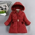 thumbnail image 2 of KPOPLK Girl's Kids Winter Coat Parka Kids Warm Puffer Jacket With Hooded(Toddler & Big Kids)(6-7 Years,Red), 2 of 5