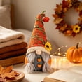 thumbnail image 6 of Chmadoxn 12.6" Fall Gnomes Decorations, Pumpkin Sunflower Plush Faceless Doll, Autumn Harvest Thanksgiving Gnome Tabletop Figurine for Home Shelf Fireplace Tiered Tray Decor, 6 of 9