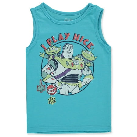 

Toy Story Boys Buzz Lightyear Alien Tank Top - blue 2t (Toddler)
