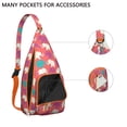 thumbnail image 2 of Ethnic Elephant Sling Backpack - Retro Mandala & Paisley Design, Fashionable Shoulder Bag for Travel Enthusiasts & Outdoor Lovers, 2 of 4