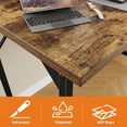 thumbnail image 4 of Grandder 40 inch Computer Desk, Small Home Office Desk Study Writing Kid Table, Simple PC Gaming Desk, Adjustable Feet, Black, 4 of 15