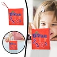 thumbnail image 2 of TIELUTT Interactive Soft Cloth Book for Early Learning and Sensory Development with Tearing Pages and Kids Rain Stick Craft Kid Beads Preschool Kids Sewing Set for Boys for School Sensory Bottles, 2 of 5