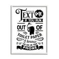 thumbnail image 4 of Stupell Industries Text For Toilet Paper Vintage Text Bathroom Sign Graphic Art White Framed Art Print Wall Art, Design by Lettered and Lined, 4 of 5