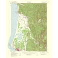 thumbnail image 2 of USGS 15x18 Black Ornate Wood Framed with Double Matting Museum Art Print Titled - Crescent City California Oregon Quad - USGS 1962, 2 of 4