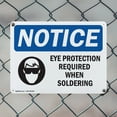 thumbnail image 5 of (2 Pack) Eye Protection Required When Soldering OSHA Notice Sign 24 Inch X 18 Inch Plastic Sign, Weather Resistant, UV Protected for Workplace, Business, and Construction Site, Made in, 5 of 8