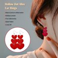 thumbnail image 3 of Pendientes Multicapa Labio Oreja Cuelga Aro en forma de corazón Pendiente colgante Favores de fiesta Regalo del día de San Valentín Banquete Ropa, zapatos y accesorios Miscelánea corazon 6 Minnieouse  AP010113-06, 3 of 6