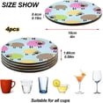 thumbnail image 4 of 4 Pieces Funny Sheep Coasters Set, Non-Slip Heat-Resistant Absorbent Drink Coaster with Cork Base, Round Cup Mat Pad for Kitchen Bar Cafe Deco, Perfect Housewarming Gifts 3.9" x 0.15" Home Decor, 4 of 7