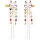 thumbnail image 1 of 2 piezas Tema chino CLIP ANTIGUO CLIP ALEAY Tassel Central de cabello Vintage, 1 of 5