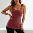 thumbnail image 5 of LNWUY Women's Lace Trim Spaghetti Strap Tank Tops Stretch Summer Scoop Neck Sleeveless T-Shirts Trendy Going Out Camisoles Red XXL, 5 of 8