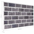 thumbnail image 4 of vidaXL 3D Wall Panels with Black & Grey Brick Design 10 pcs EPS, 4 of 4