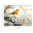 thumbnail image 2 of 2027 Wall Hanging Spiral‑Bound Calendar, 12‑Month Jan‑Dec Monthly Planner, Paper Wall Calendar for Home Office Study Daily Scheduling & Gift, 2 of 5