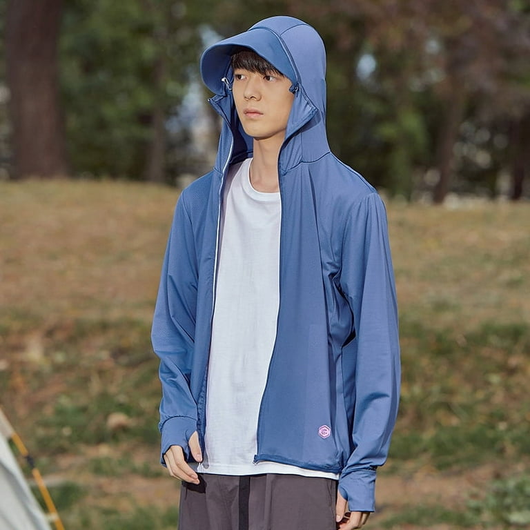 Summer UPF 50+ UV Sun Protection Skin Coats Men Ultra-Light