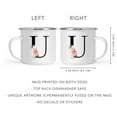 thumbnail image 5 of Koyal Wholesale Stainless Steel Campfire Coffee Mug, Blush Floral Monogram, Letter U, 5 of 5